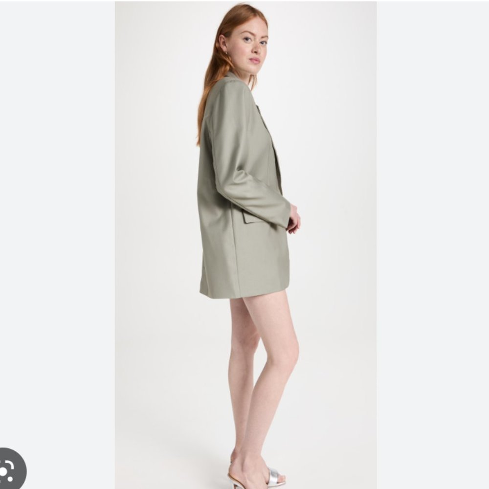 Lioness Sage Gray Belted Blazer Dress - Picture 7 of 8